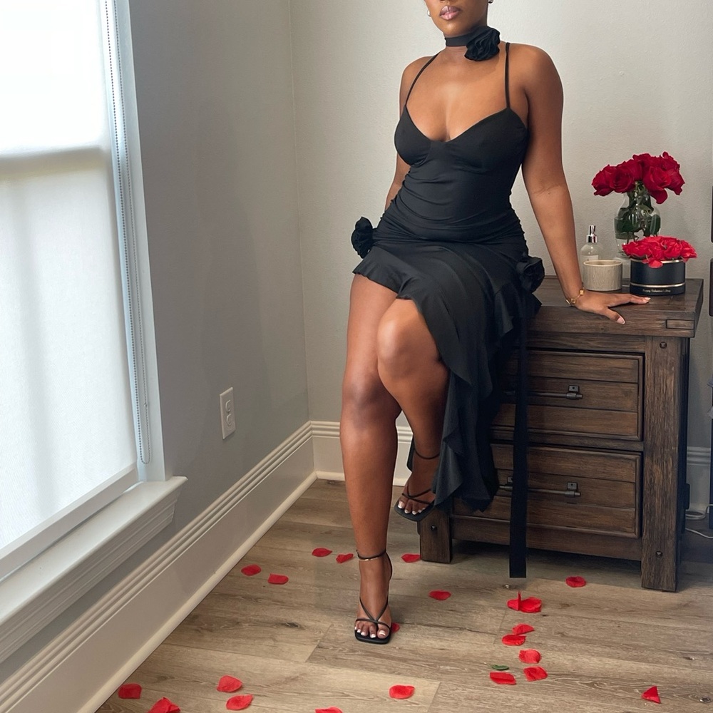 Rose Ruffle Dress